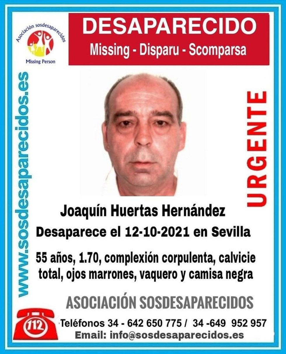 Varón desaparecido en Sevilla y cuya desaparición investiga la Policía Nacional.