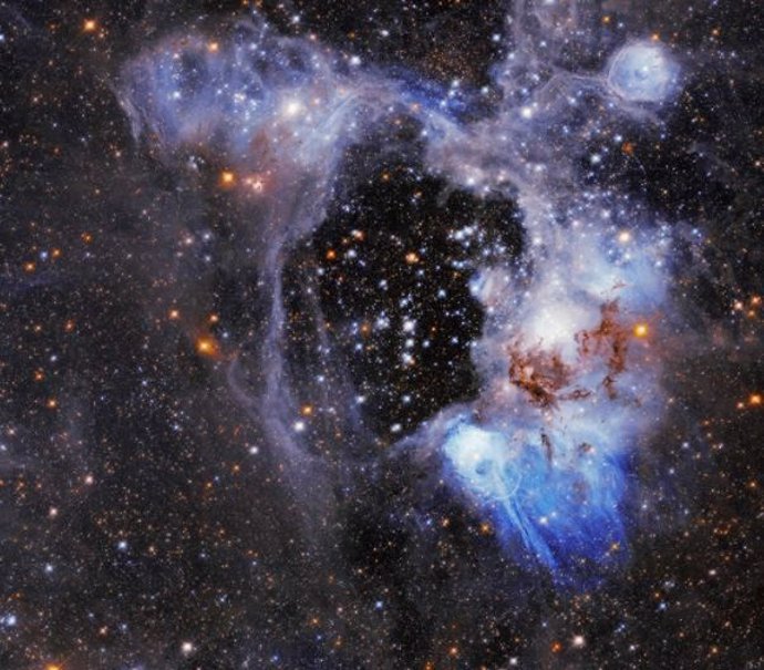 Hueco abierto en la nebulosa N44