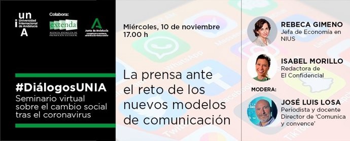 Cartel promocional de #DiálogosUNIA