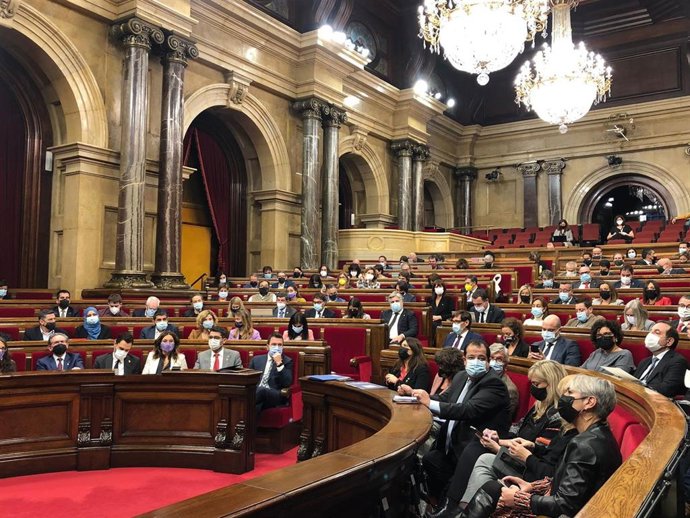 Pleno del Parlament del 3 de noviembre. 