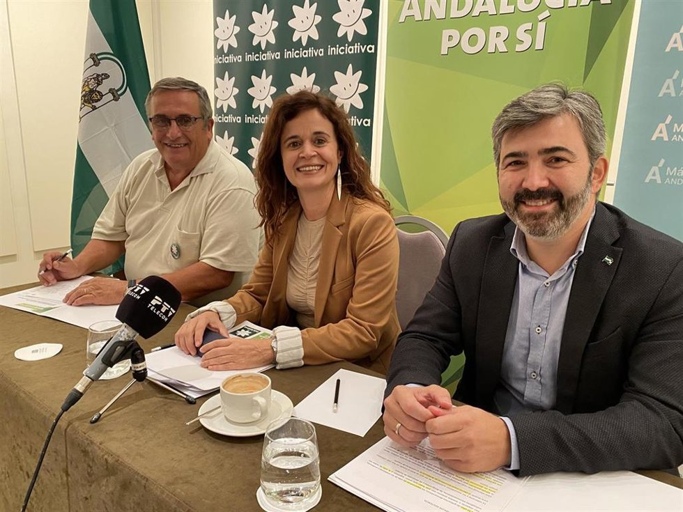Presentación en Málaga de la alianza Más País, Andalucía Por Sí e Iniciativa del Pueblo Andaluz