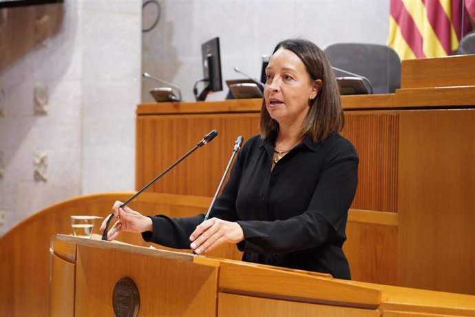 Foto de archivo de la portavoz de Hacienda del PP en las Cortes de Aragón, Carmen Susín.