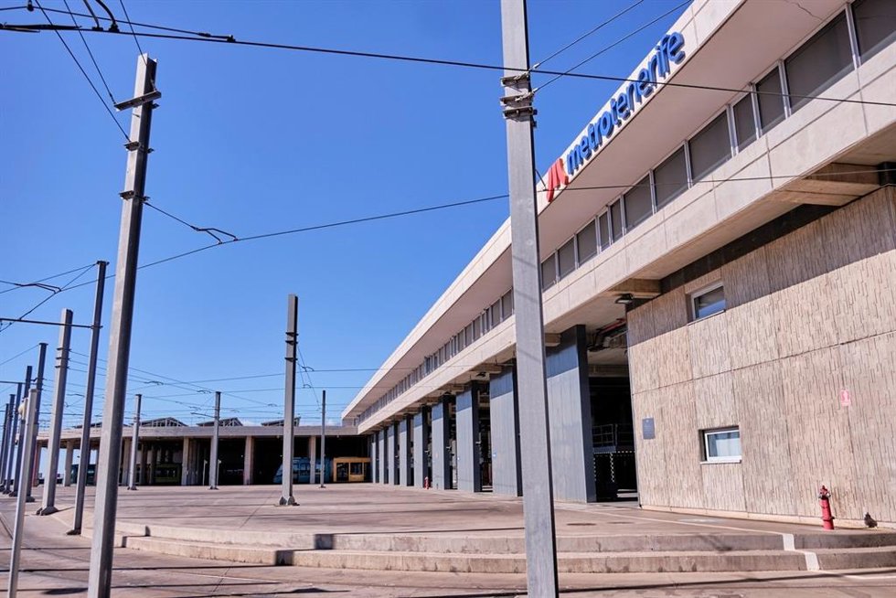 Cocheras del tranvía e instalaciones de Metrotenerife
