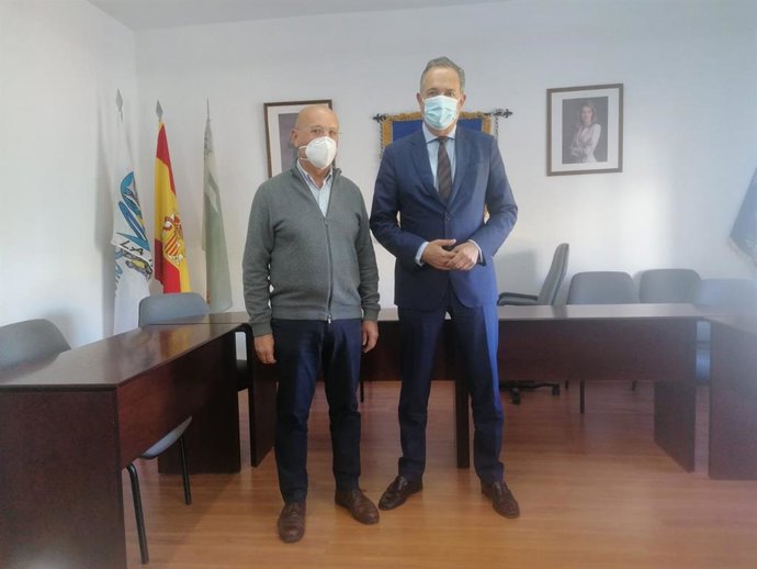 Vicente García Egera en su visita al municipio de Taberno (Almería)