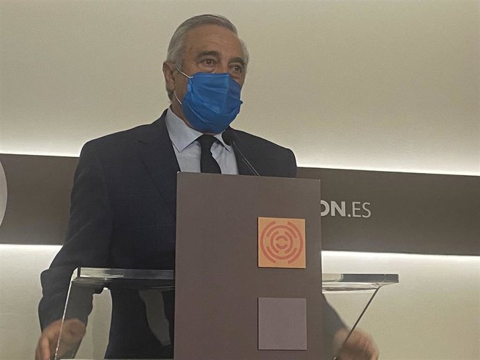 El presidente de las Cortes de Aragón, Javier Sada.