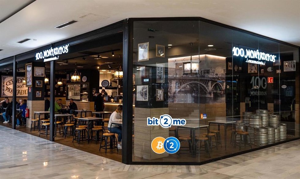 Local de 100 Montaditos en el que se puede pagar con criptomonedas