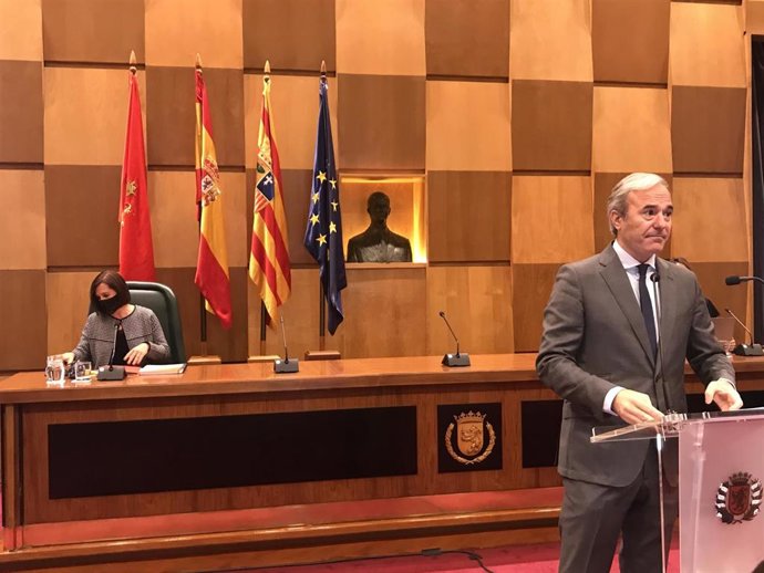 El alcalde de Zaragoza, Jorge Azcón