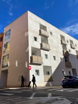 Fachada de un centro de servicio de acogida familiar de larga estancia en Palma.