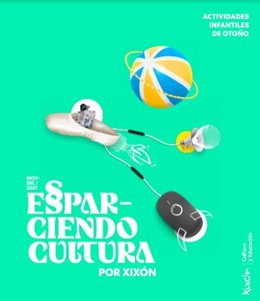 Carátula del programa de actividades infantiles 'Esparciendo Cultura', de la Fundación Municipal de Cultura de Gijón
