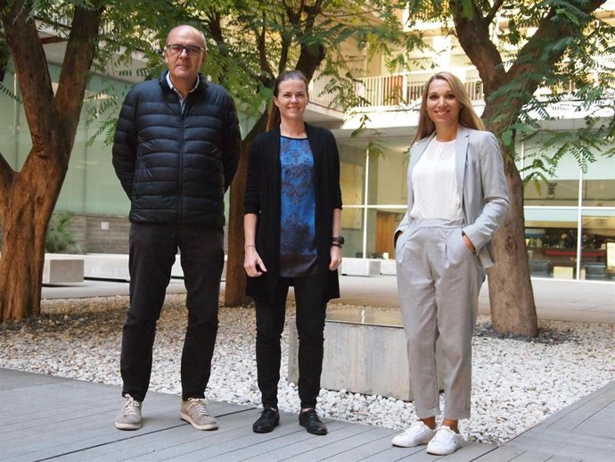 Los investigadores Rafael de la Torre, Clara Pérez-Maña y Marta Pérez