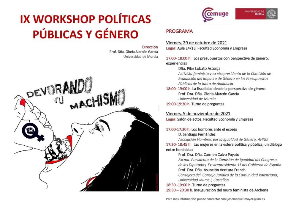 Carmen Calvo participa este viernes en un diálogo entre feministas de la esfera pública organizado por la UMU