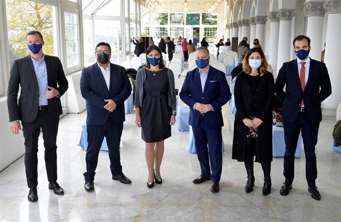 La alcaldesa, Gema Igual, durante las jornadas Eventolab