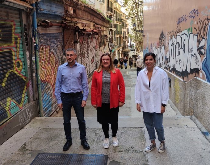 La vicepresidenta del Consell de Mallorca, Bel Busquets, en la presentación de la obra.