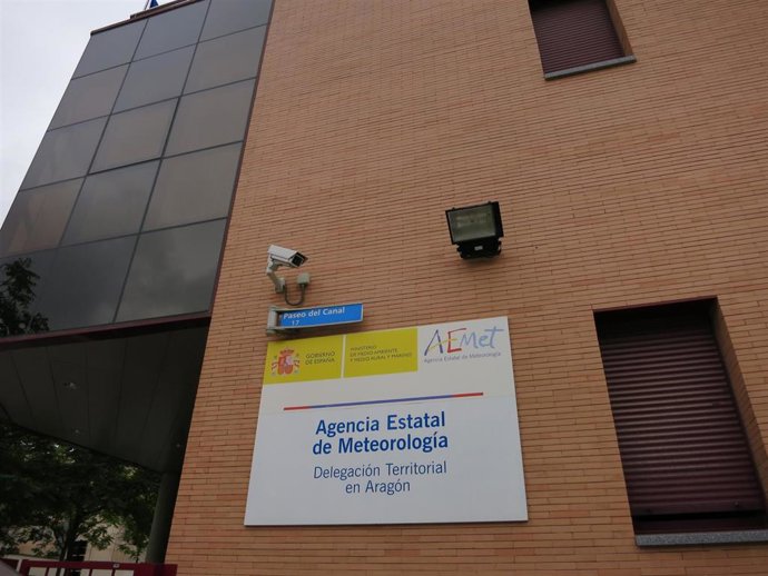 Archivo - Sede de la AEMET en Zaragoza