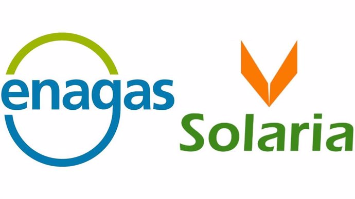 Los logos de Enagás y de Solaria