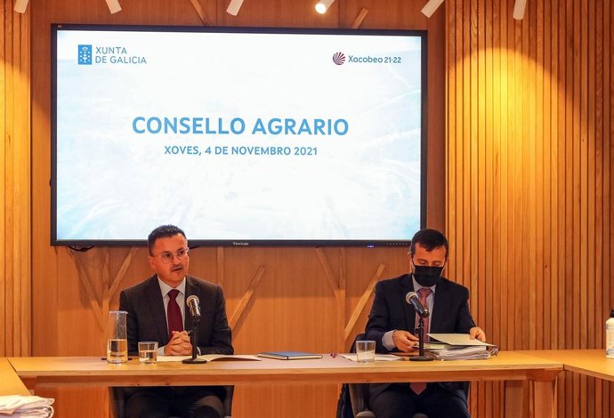 El conselleiro de Medio Rural, José González, en el Consello Agrario