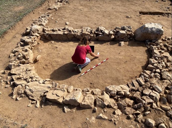 Excavación en el Turó de Vilanera, en la comarca de l'Alt Empord (Girona)