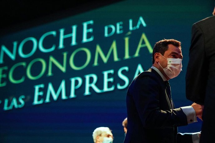 Juanma Moreno, en la Noche de la Economía y las Empresas