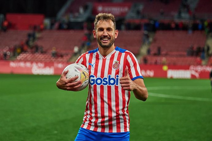 Cristian Stuani, autor de un triplete con el Girona frente al Alcorcón