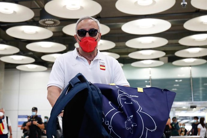 Archivo - Alejandro Blanco a su llegada a Madrid tras concluir los Juegos Olímpicos de Tokio