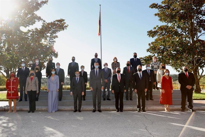 El Rey Felipe VI recibe a una delegación de la Unión de Ciudades Capitales Iberoamericanas