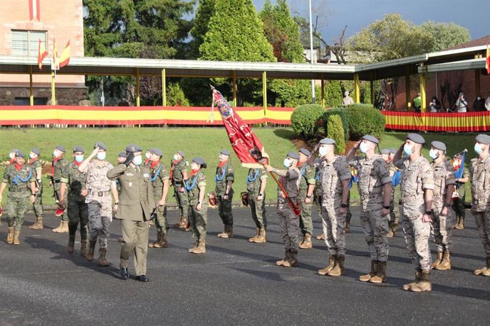 Despedida de militares asturianos que se desplegarán en Irak.