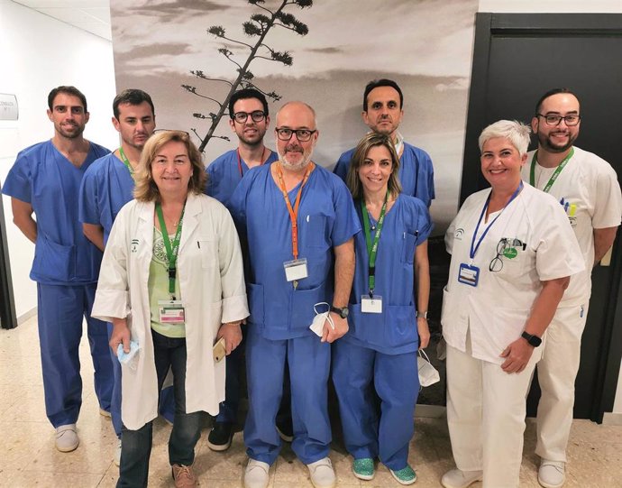 Equipo de otorrinolaringología del Hospital Universitario Torrecárdenas.