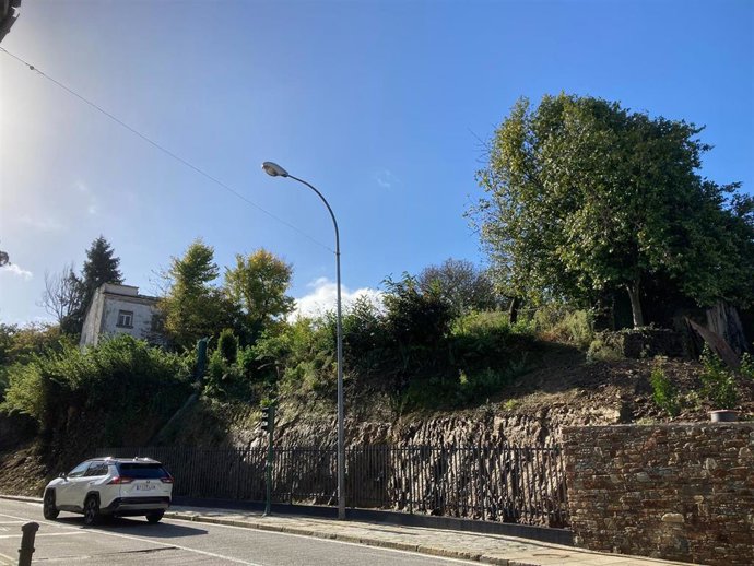 Muro de O Pombal, en Santiago de Compostela