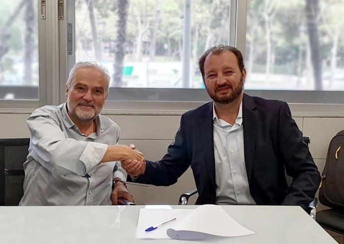 Joan Ramon Font-Quer, director general Financiero ISS y Jaime Thiebaut, consejero delegado Aramark España.