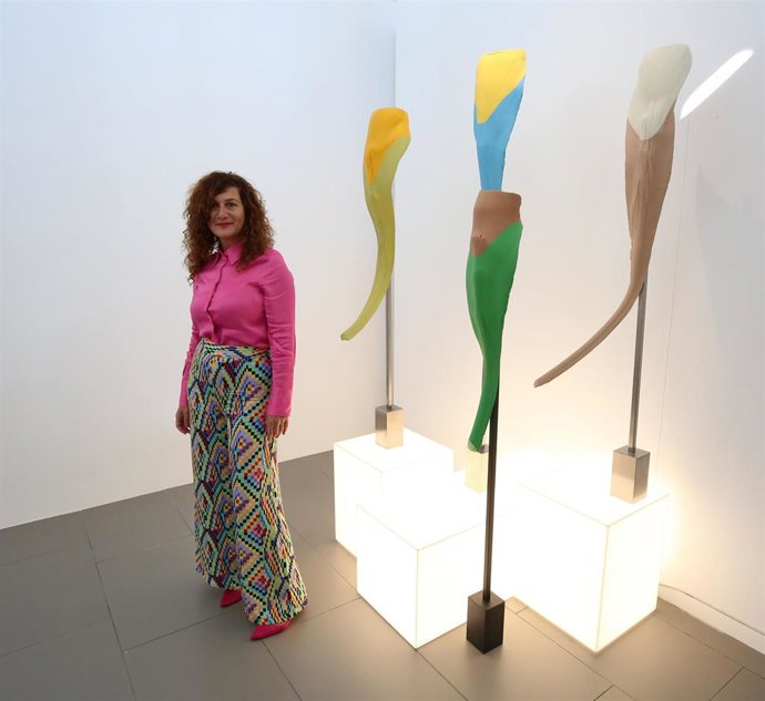 La artista alhaurina Teresa Grau lleva 'El cuero del tiempo' al espacio expositivo de la Diputación de Málaga