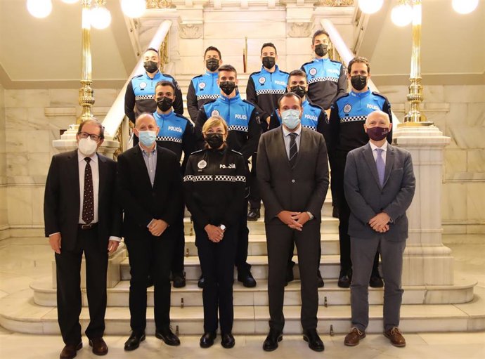 Toma de posesión de ocho nuevos agentes de la Policía Municipal de Valladolid.