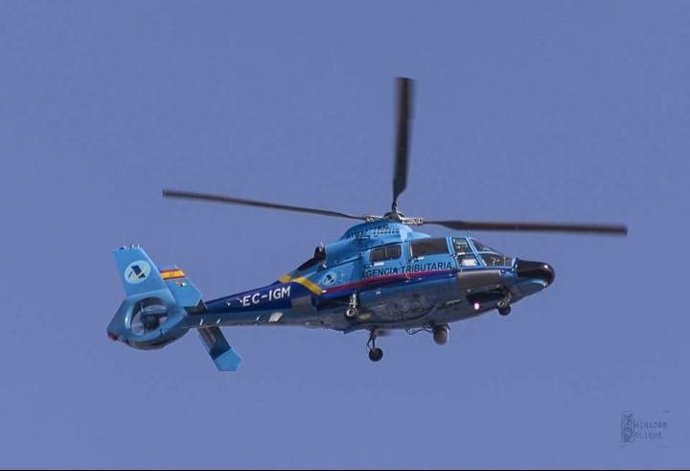 Archivo - Helicóptero de Vigilancia Aduanera.