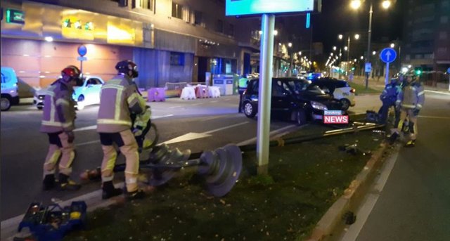 Accidente en el paseo del Hospital Militar.