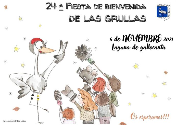 Gallocanta celebra este sábado una fiesta de bienvenida a las grullas.
