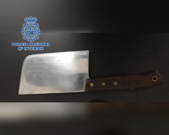 Machete intervenido en una actuación policial en Santa Cruz de Tenerife