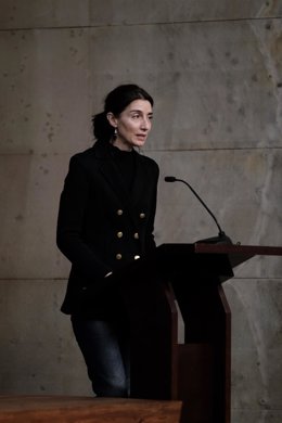 Archivo - La  ministra de Justicia, Pilar Llop, interviene durante la presentación del Plan Justicia 2030, a 5 de noviembre de 2021, en Santa Cruz de Tenerife, Canarias, (España). Llop expone hoy las principales líneas del plan dentro de la ronda de enc
