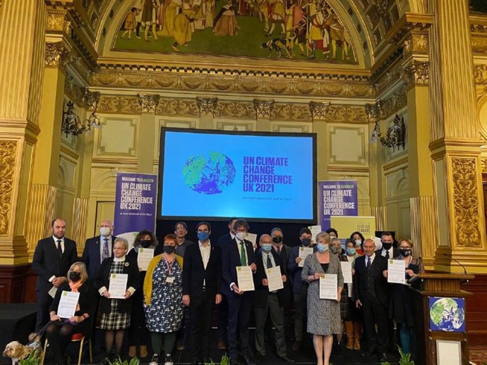 Firma de las Declaraciones de Glasgow y Edimburgo en la COP26