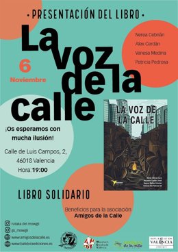 Cartel de presentación del libro 'La voz de la calle'