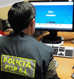 Agente del Grupo de Delitos Informáticos de la Policía Foral