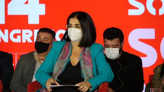 La ministra de Sanidad, Carolina Darias, participa en el 14 Congreso del PSOE-A en Torremolinos (Málaga).