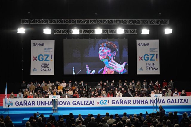 La portavoz nacional del BNG, Ana Pontón, en el arranque de la XVII Asemblea Nacional