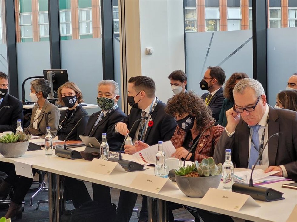 La consellera de Acción Climática, Alimentación y Agenda Rural de la Generalitat de Catalunya, Teresa Jord, interviene en el Under2 Coalition de la COP26.