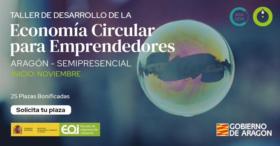 Economía y EOI acercan la economía circular a los emprendedores con talleres en las tres provincias.