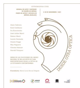 Cartel de la exposición "Desde otra óptica" en Mérida