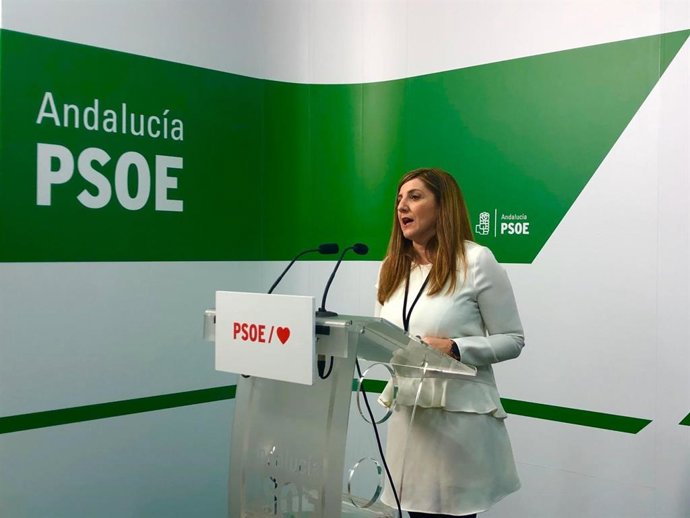 Archivo - Irene García en rueda de prensa (archivo)