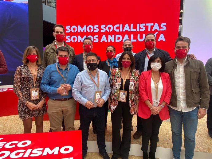 Miembros de la delegación de Jaén en el Congreso Regional del PSOE-A