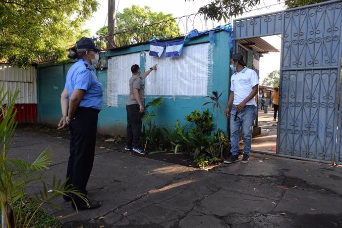 Un colegio electoral en Managua, Nicaragua