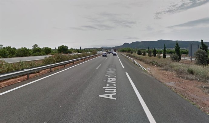 Autovía A-7 a su paso por Benavites (Valencia)