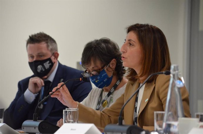 La conselleira de Medio Ambiente, Ángeles Vázquez, en la COP26