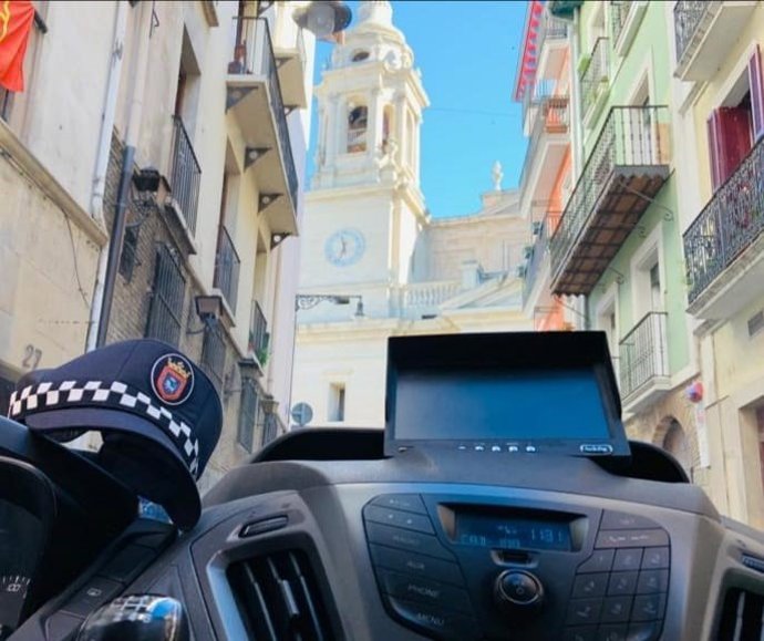 Vehículo de la Policía Municipal.